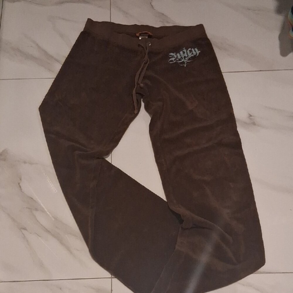 Juicy Couture Chocolate Joggers for Women Flattering Made In USA